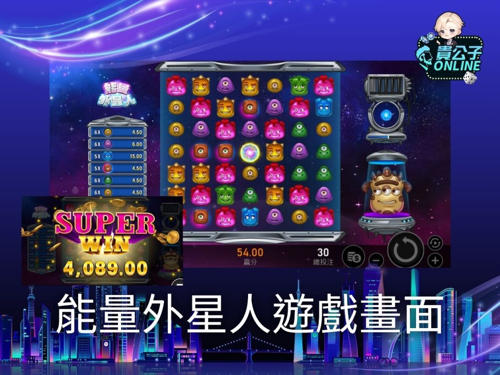 能量外星人玩法 老虎機遊戲 貴公子Online
