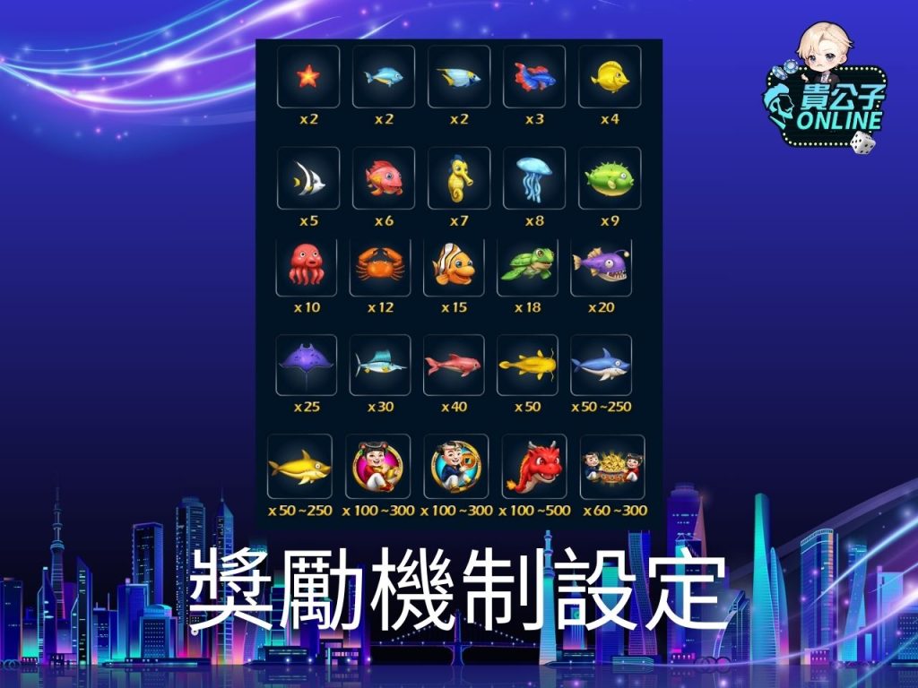 捕魚機遊戲 貴公子Online 捕魚機攻略