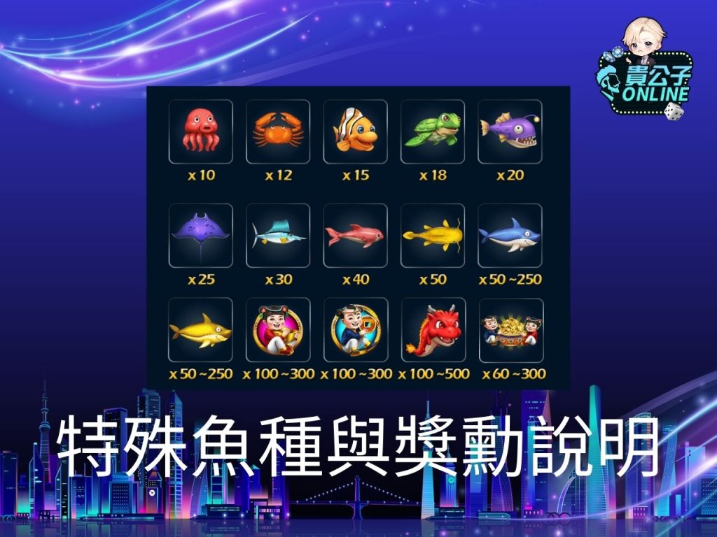 捕魚機遊戲 貴公子Online 娛樂城捕魚機