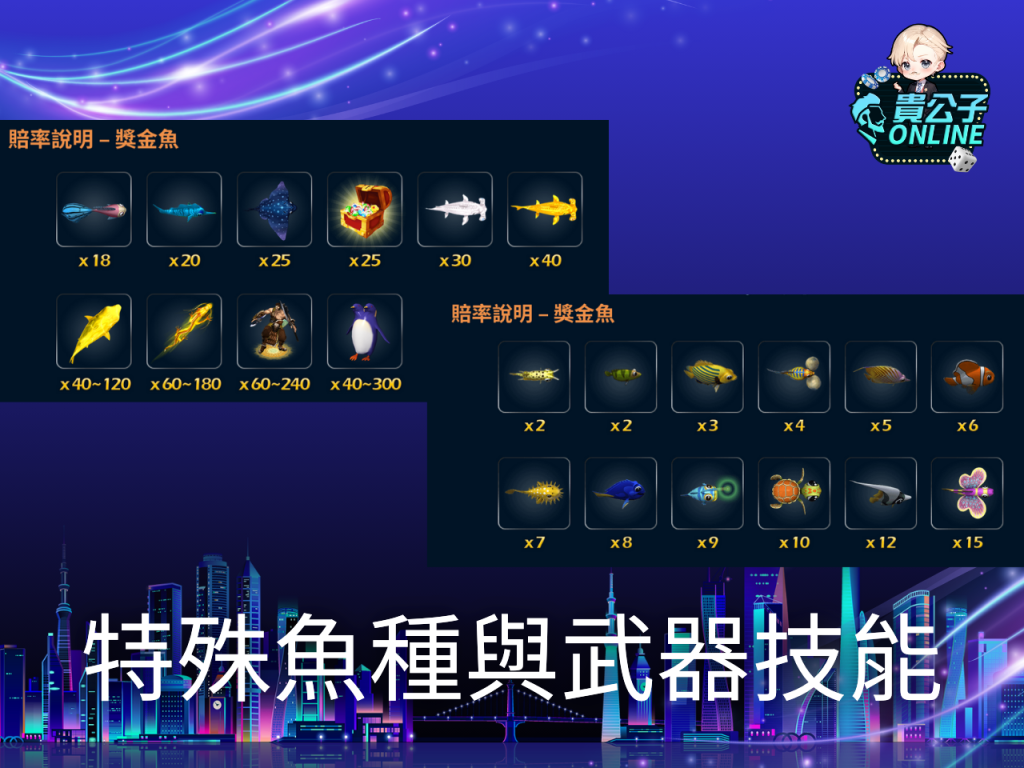 捕魚機遊戲 貴公子Online 娛樂城捕魚機